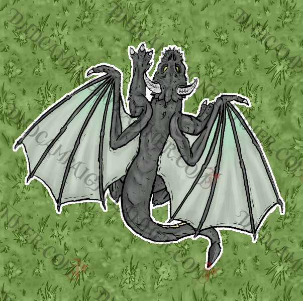 Black Dragon Token Pack | Printable Monster Tokens