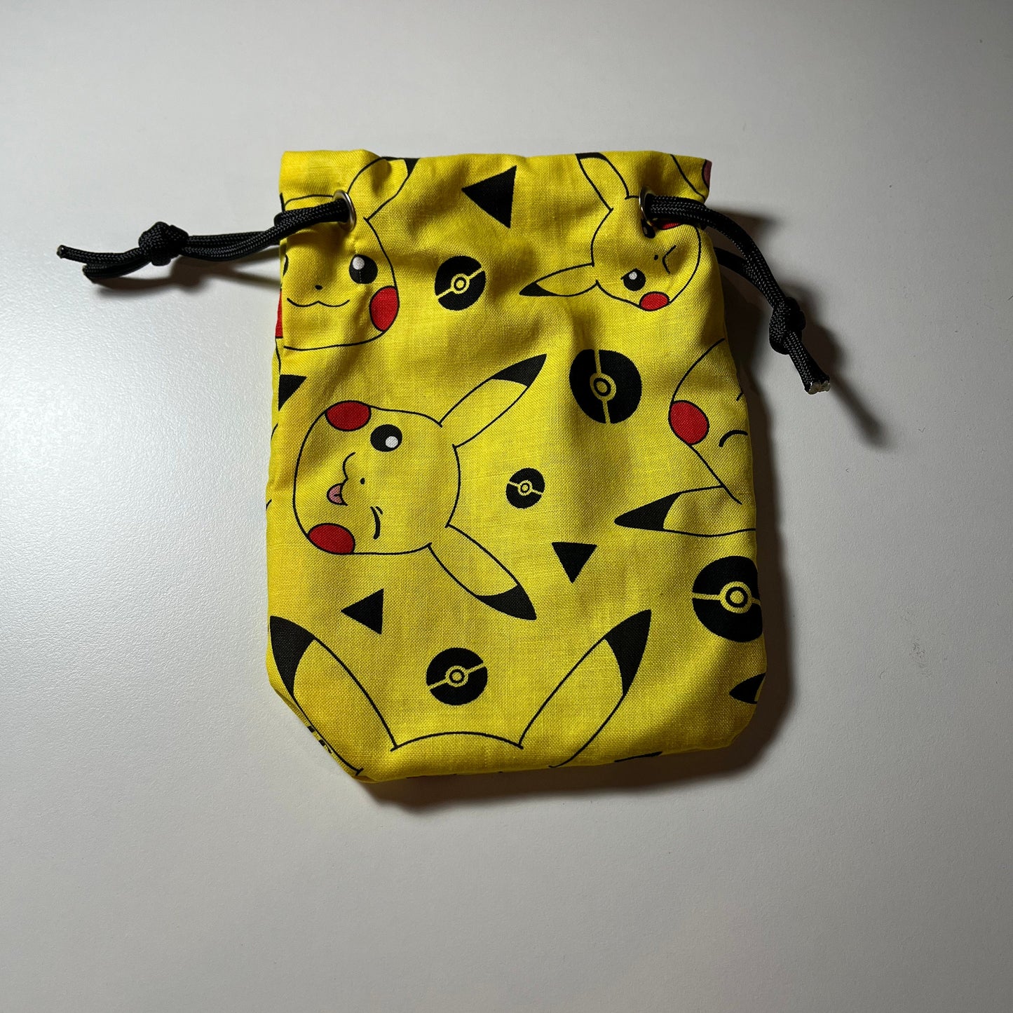 Pocket Monster Licensed Fabric Dice Bag with Paracord Draw String