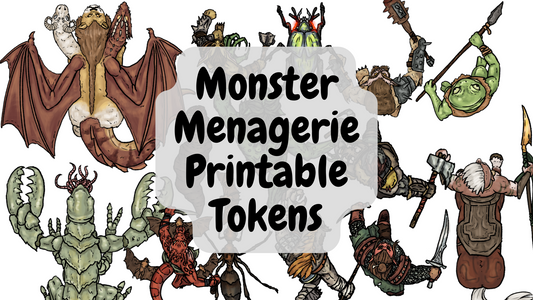 Monster Menagerie | Printable Monster Tokens